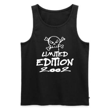 Limited Edition 2002 Geburtstag 2002 Geboren - Männer Premium Bio Tank Top - Schwarz - Vorne - AI Model Male 178 light (178cm)