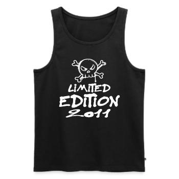 Limited Edition 2011 Geburtstag 2011 Geboren - Männer Premium Bio Tank Top - Schwarz - Vorne - Michal (187cm)