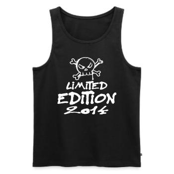 Limited Edition 2014 Geburtstag 2014 Geboren - Männer Premium Bio Tank Top - Schwarz - Vorne - Michal (187cm)