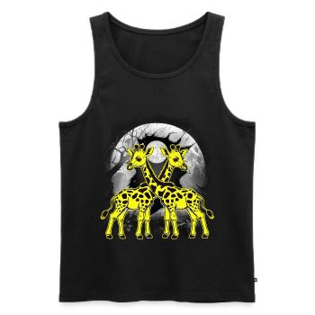 mystisch Giraffe Giraffen Kind Kinder Baby - Männer Premium Bio Tank Top - Schwarz - Vorne - Michal (187cm)