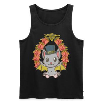 Halloween Bat Bats Kids Child - Men's Premium Organic Tank Top - black - Front - Michal (187cm)