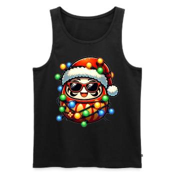 Tupfen Daruma Puppe Japan Sonnenbrille Niedlich - Männer Premium Bio Tank Top - Schwarz - Vorne - AI Model Male 178 light (178cm)