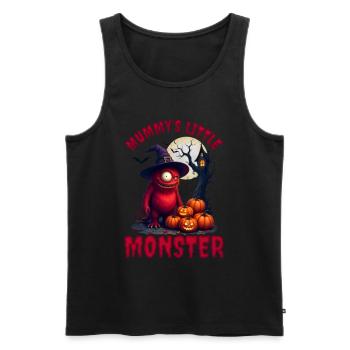 Cute Monster Halloween Outfit Kids - Men's Premium Organic Tank Top - black - Front - Michal (187cm)