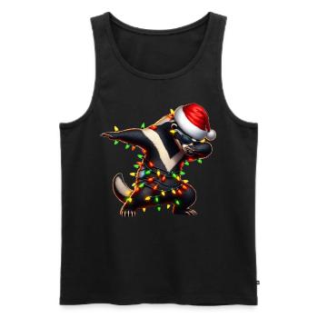 Dabbing Honig Dachs Ratel Sonnenbrille Niedlich - Männer Premium Bio Tank Top - Schwarz - Vorne - Michal (187cm)