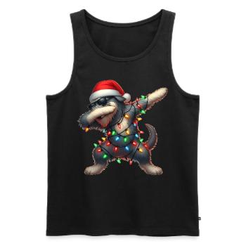 Polka Dot Irish Wolfhound Dog Sunglasses Nied - Men's Premium Organic Tank Top - black - Front - Michal (187cm)