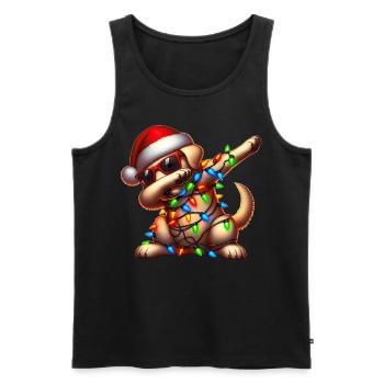 Polka Dot Labrador Retriever Sunglasses Cute - Men's Premium Organic Tank Top - black - Front - Michal (187cm)