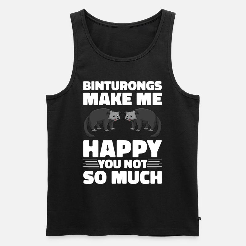 Binturong Marderbär Schleichkatze - Männer Premium Bio Tank Top - Schwarz