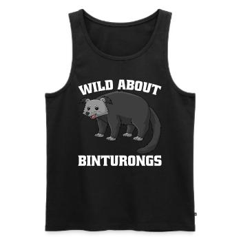 Binturong Marderbär Schleichkatze - Männer Premium Bio Tank Top - Schwarz - Vorne - Michal (187cm)