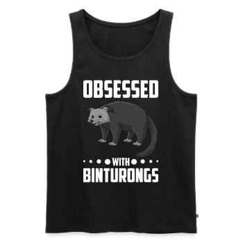Binturong Marderbär Schleichkatze - Männer Premium Bio Tank Top - Schwarz - Vorne - Michal (187cm)