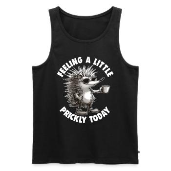 Süßer Igel Liebhaber Lustiger Igel Niedlicher Igel - Männer Premium Bio Tank Top - Schwarz - Vorne - AI Model Male 178 light (178cm)