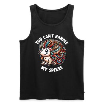 Süßer Igel Liebhaber Lustiger Igel Niedlicher Igel - Männer Premium Bio Tank Top - Schwarz - Vorne - AI Model Male 178 light (178cm)