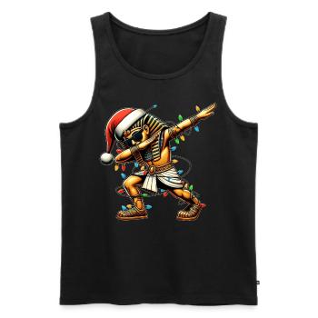 Dabbing Pharaon Roi Tut Lunettes de soleil Cute Weihnac - Débardeur bio Premium Homme - noir - Devant - Michal (187cm)