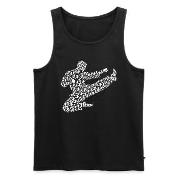 Karate Karate Fighter Martial Arts Shotokan - Men's Premium Organic Tank Top - black - Front - AI Model Male 178 light (178cm)