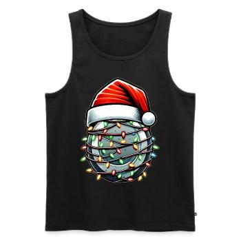 Disc Golf Disc Golfing Disc Golfer Weihnachtsmütze - Männer Premium Bio Tank Top - Schwarz - Vorne - Michal (187cm)