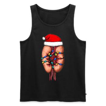 Dialyse-Techniker Dialyse-Techniker Lunge - Männer Premium Bio Tank Top - Schwarz - Vorne - AI Model Male 178 light (178cm)