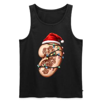 Dialyse-Techniker Dialyse-Techniker Lunge - Männer Premium Bio Tank Top - Schwarz - Vorne - AI Model Male 178 light (178cm)