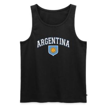 Argentine Cadeau Argentine Drapeau argentin - Débardeur bio Premium Homme - noir - Devant - Michal (187cm)