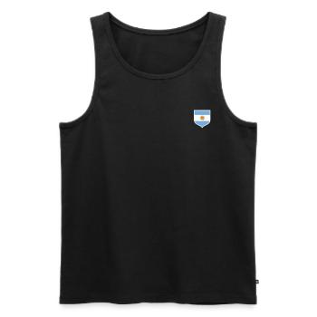 Argentine Cadeau Argentine Drapeau argentin - Débardeur bio Premium Homme - noir - Devant - Michal (187cm)