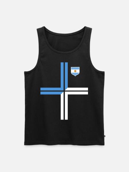 Argentine Cadeau Argentine Drapeau argentin - Débardeur bio Premium Homme - noir