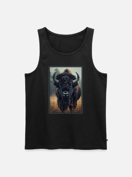 Bisons Bison - Men's Premium Organic Tank Top - black