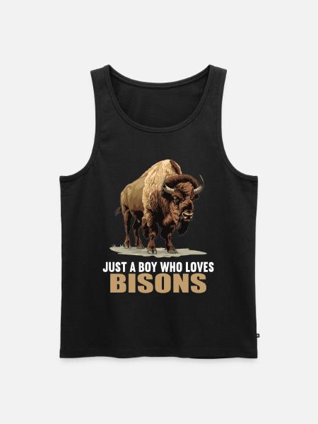 Bisons Bison - Débardeur bio Premium Homme - noir