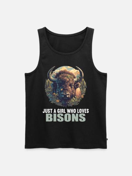 Bisons Bison - Männer Premium Bio Tank Top - Schwarz