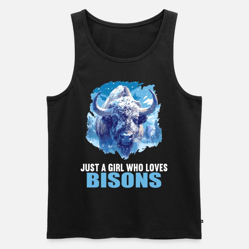 Bisons Bison - Men's Premium Organic Tank Top - black