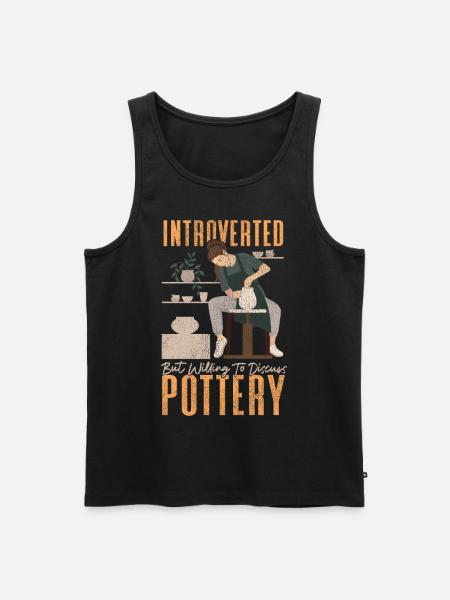Pottery Ceramics Artist - Men's Premium Organic Tank Top - black
