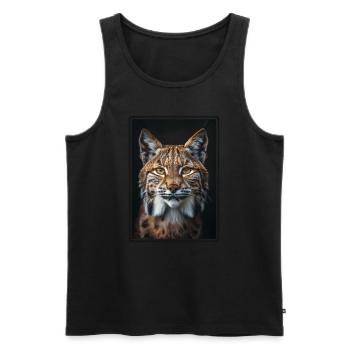 Bobcats Rotluchse Rotluchs Luchs - Männer Premium Bio Tank Top - Schwarz - Vorne - AI Model Male 178 light (178cm)