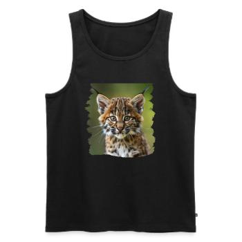 Bobcats Rotluchse Rotluchs Luchs - Männer Premium Bio Tank Top - Schwarz - Vorne - AI Model Male 178 light (178cm)