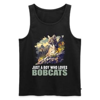 Bobcats Rotluchse Rotluchs Luchs - Männer Premium Bio Tank Top - Schwarz - Vorne - AI Model Male 178 light (178cm)
