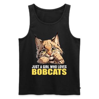 Bobcats Rotluchse Rotluchs Luchs - Männer Premium Bio Tank Top - Schwarz - Vorne - AI Model Male 178 light (178cm)