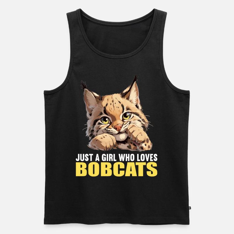 Bobcats Rotluchse Rotluchs Luchs - Männer Premium Bio Tank Top - Schwarz