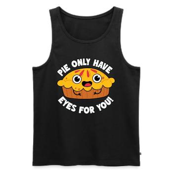 Nur Augen Für Dich - Niedliches Kuchen Outfit - Männer Premium Bio Tank Top - Schwarz - Vorne - AI Model Male 178 light (178cm)