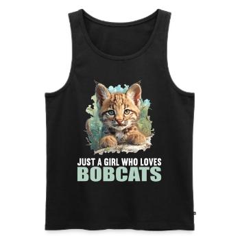 Bobcats Rotluchse Rotluchs Luchs - Männer Premium Bio Tank Top - Schwarz - Vorne - AI Model Male 178 light (178cm)
