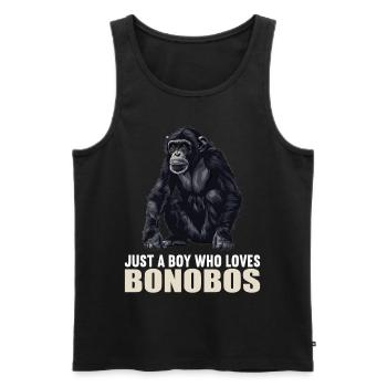 Bonobos Bonobo - Men's Premium Organic Tank Top - black - Front - Michal (187cm)