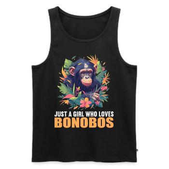 Bonobos Bonobo - Men's Premium Organic Tank Top - black - Front - Michal (187cm)
