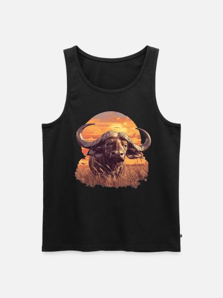 Buffalos Buffalo Büffel - Men's Premium Organic Tank Top - black