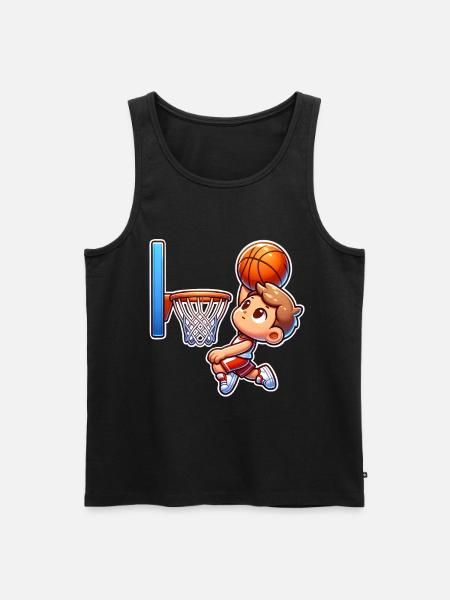 Basket-ball - Débardeur bio Premium Homme - noir