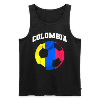 Colombie Colombie Medellín Vacances Bogota Cali - Débardeur bio Premium Homme - noir - Devant - AI Model Male 178 light (178cm)