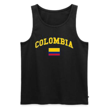 Colombia Colombia Medellin Holidays Bogota Cali - Men's Premium Organic Tank Top - black - Front - AI Model Male 178 light (178cm)