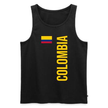 Colombie Colombie Medellín Vacances Bogota Cali - Débardeur bio Premium Homme - noir - Devant - Michal (187cm)