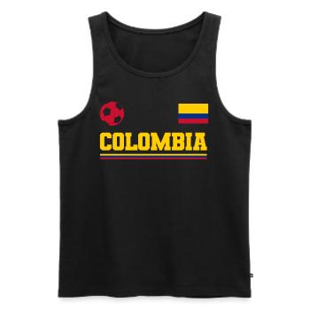 Kolumbien Colombia Medellin Urlaub Bogota Cali - Männer Premium Bio Tank Top - Schwarz - Vorne - AI Model Male 178 light (178cm)