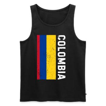Kolumbien Colombia Medellin Urlaub Bogota Cali - Männer Premium Bio Tank Top - Schwarz - Vorne - AI Model Male 178 light (178cm)