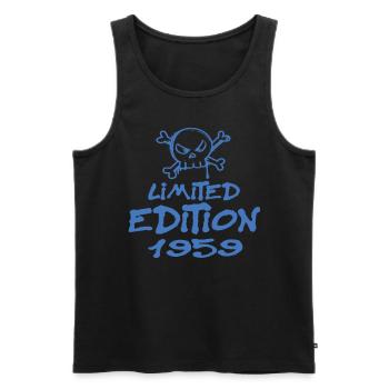 Limited Edition 1959 Geburtstag 1959 Geboren - Männer Premium Bio Tank Top - Schwarz - Vorne - Michal (187cm)