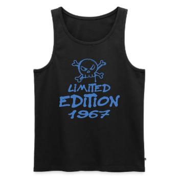 Edition Limitée 1967 Anniversaire Né 1967 - Débardeur bio Premium Homme - noir - Devant - Michal (187cm)