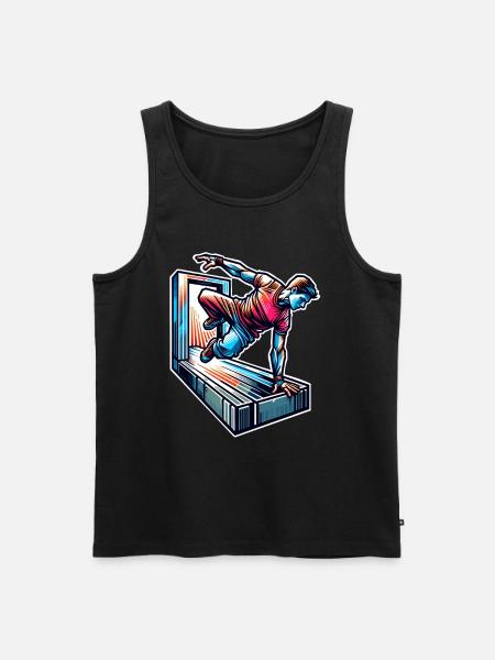 Parkour - Débardeur bio Premium Homme - noir