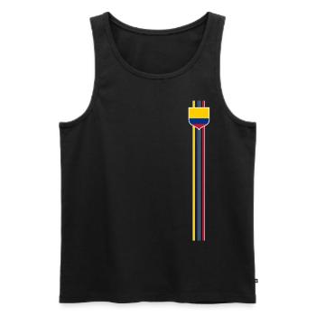 Colombia Colombia Medellin Holidays Bogota Cali - Men's Premium Organic Tank Top - black - Front - AI Model Male 178 light (178cm)