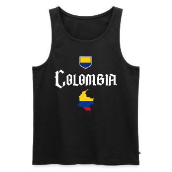 Kolumbien Colombia Medellin Urlaub Bogota Cali - Männer Premium Bio Tank Top - Schwarz - Vorne - AI Model Male 178 light (178cm)