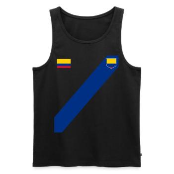 Kolumbien Colombia Medellin Urlaub Bogota Cali - Männer Premium Bio Tank Top - Schwarz - Vorne - AI Model Male 178 light (178cm)